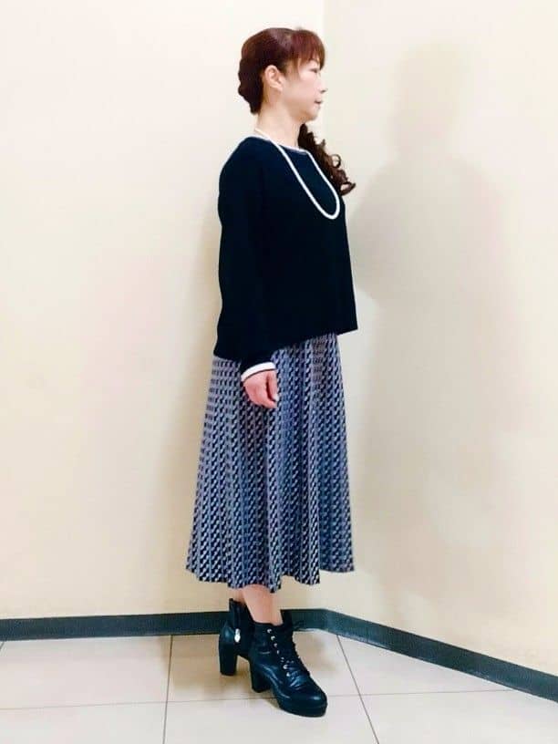 花さんの「Reflect｜【SS-4Lサイズ】フーデッドミドルダウンコート」を使ったコーディネート