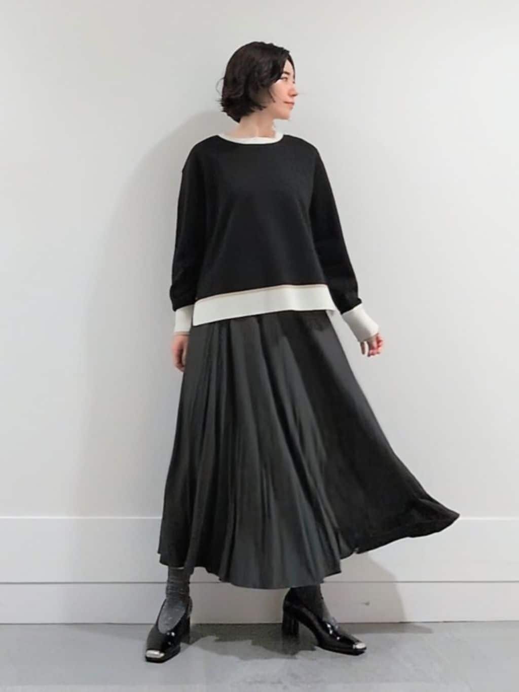 ミズタさんの「UNTITLED｜【アンサンブル可/ジャケット風】ウールミラノリブカーディガン」を使ったコーディネート