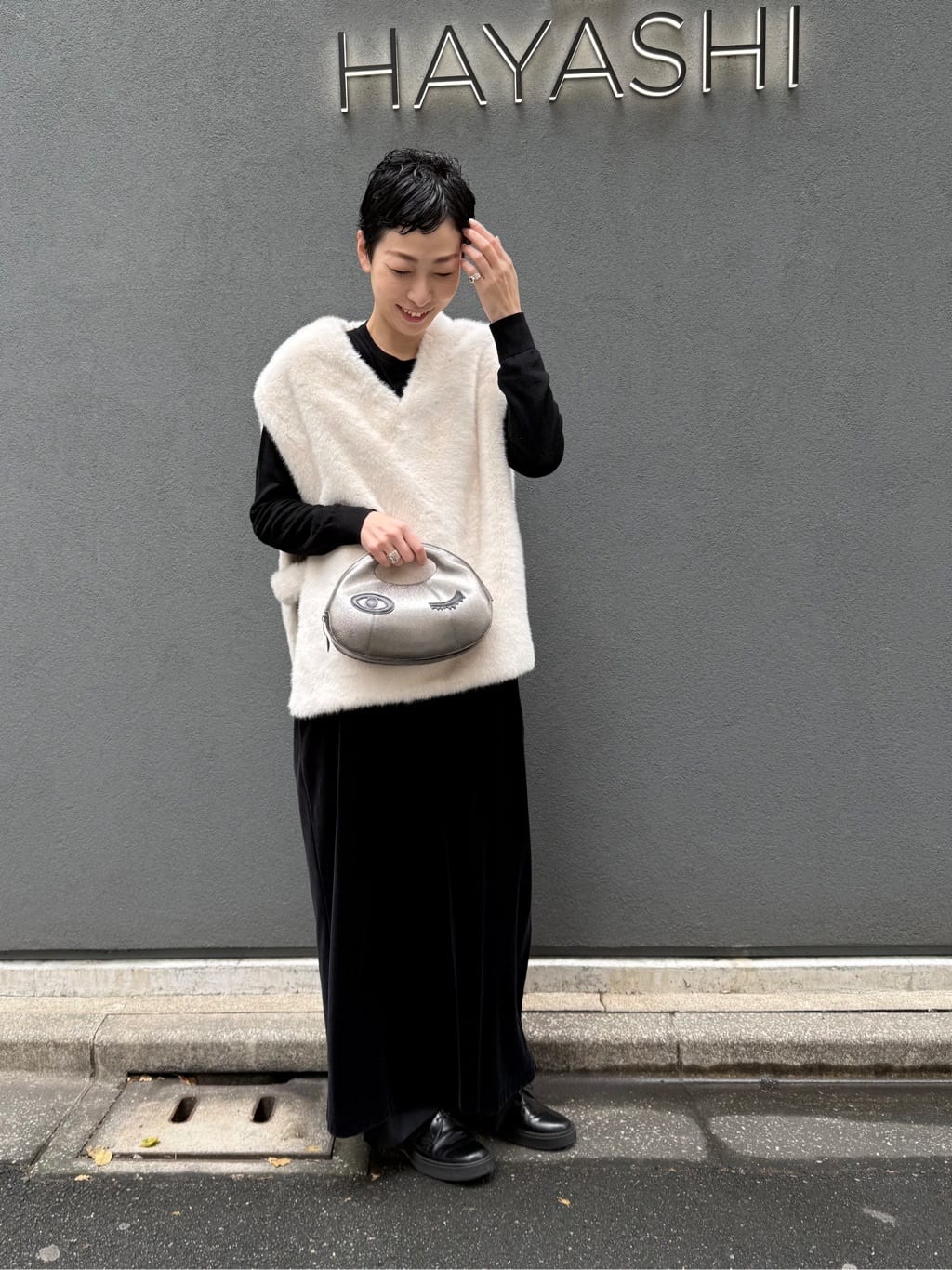 Kさんの「HIROKO HAYASHI｜OSTRO（オストロ）クロワッサンバッグ」を使ったコーディネート