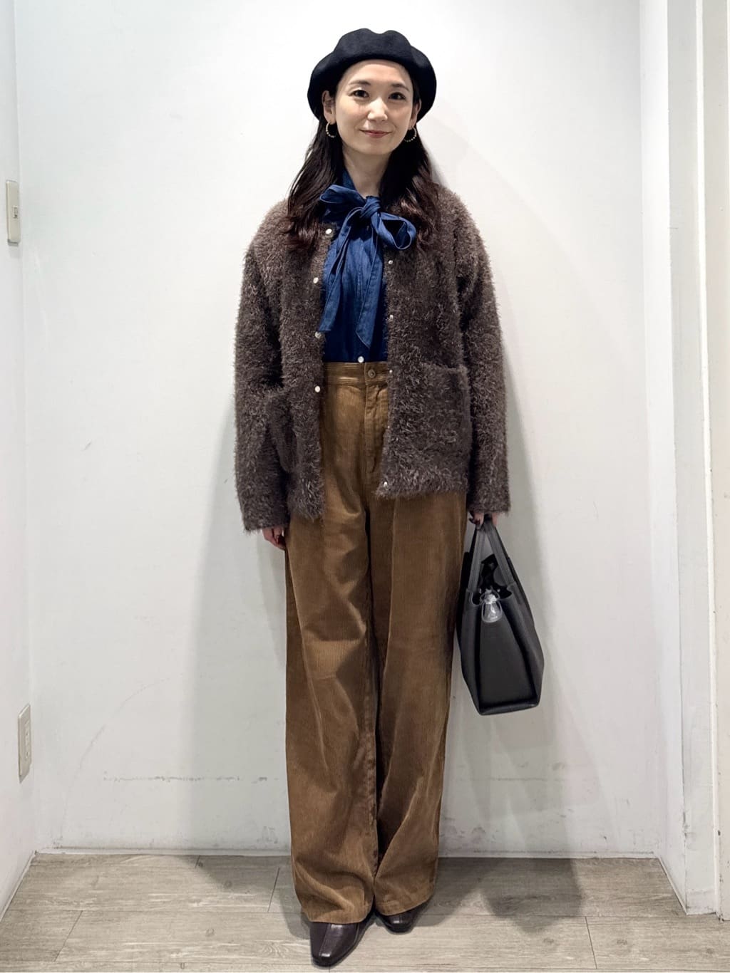 yuicciさんの「OPAQUE.CLIP｜コーデュロイワイドパンツ【洗濯機OK】」を使ったコーディネート