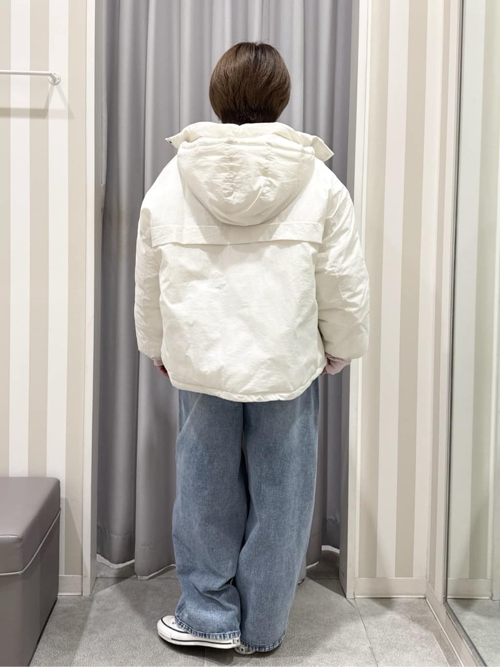 RA★SEさんの「SHOO･LA･RUE｜【撥水/あったか】たっぷり着られる 中綿モンスターショートコート」を使ったコーディネート