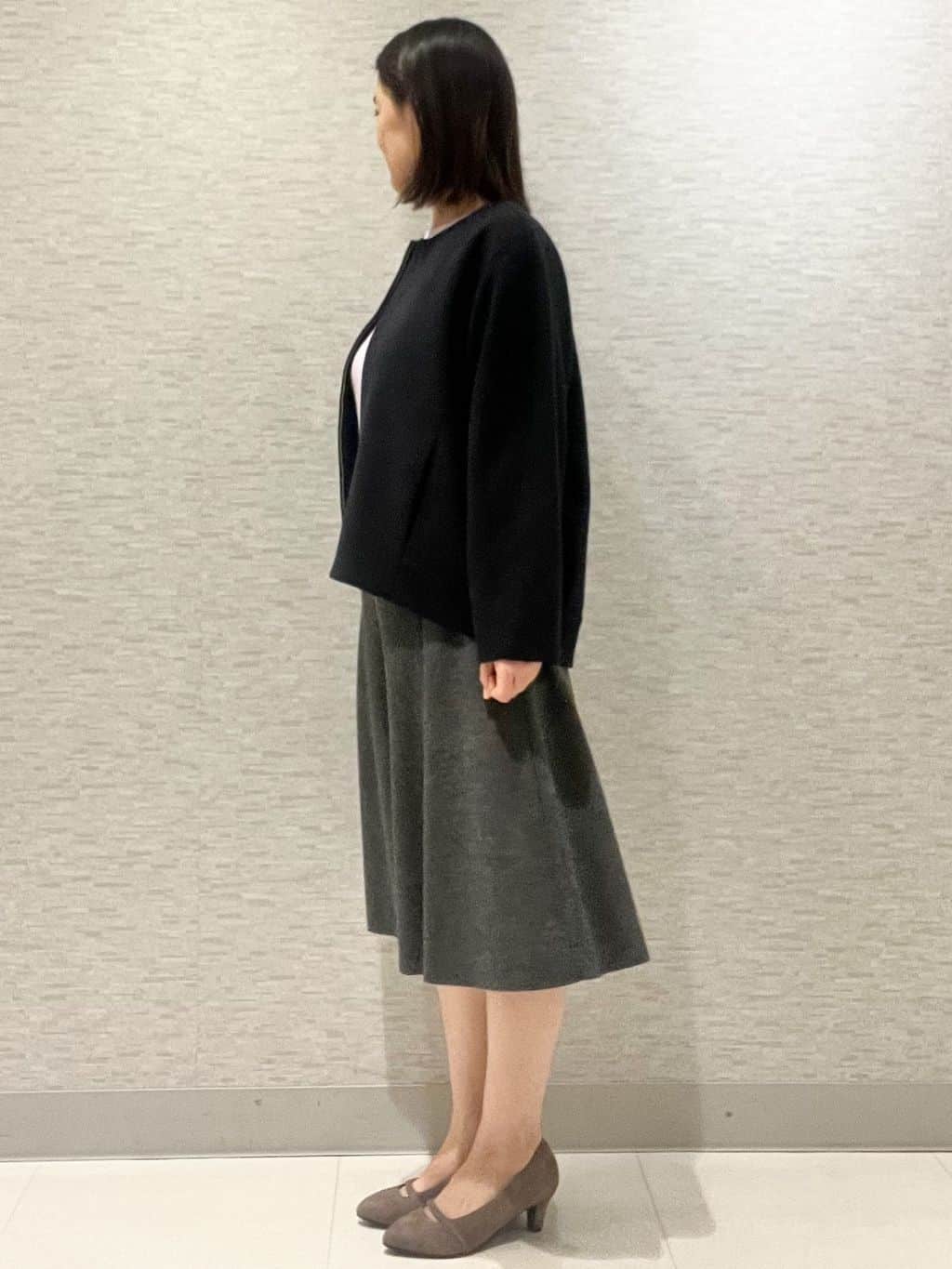 marikoさんの「Reflect｜【ゆったりシルエット】ジャージメルトンコクーンジャケット」を使ったコーディネート