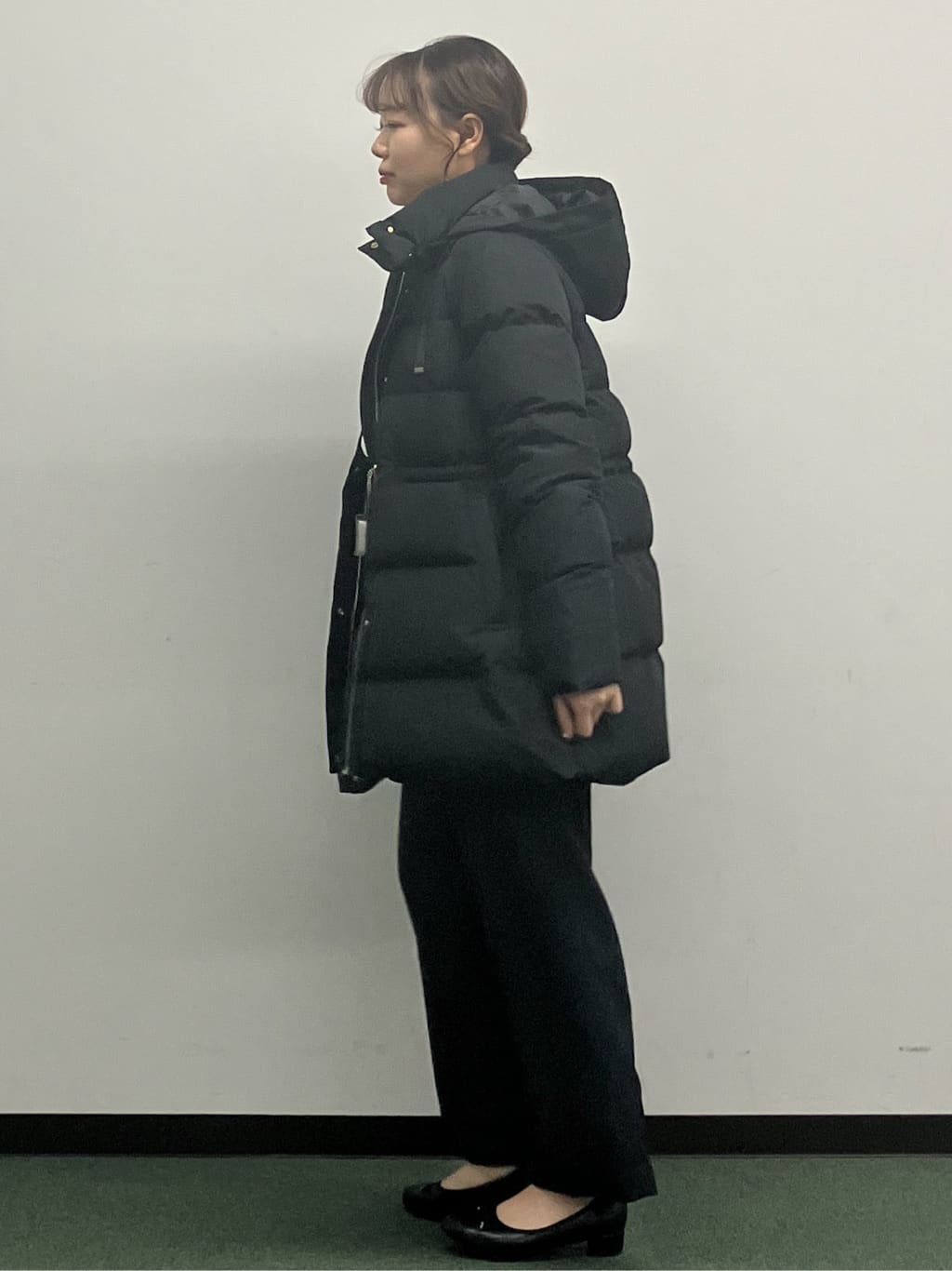 MAYUKIさんの「index｜KAWADAダウンドロストミドルコート【撥水／洗濯機OK／2WAY／静電気防止裏地】《XS～3L》」を使ったコーディネート