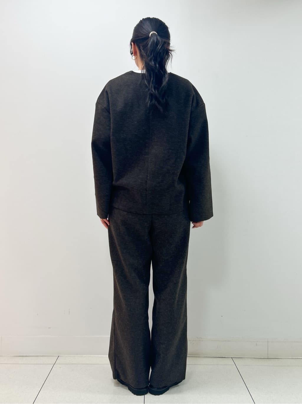 Kaiさんの「Dessin｜【セットアップ可/洗える】メルトンリラクシーパンツ」を使ったコーディネート