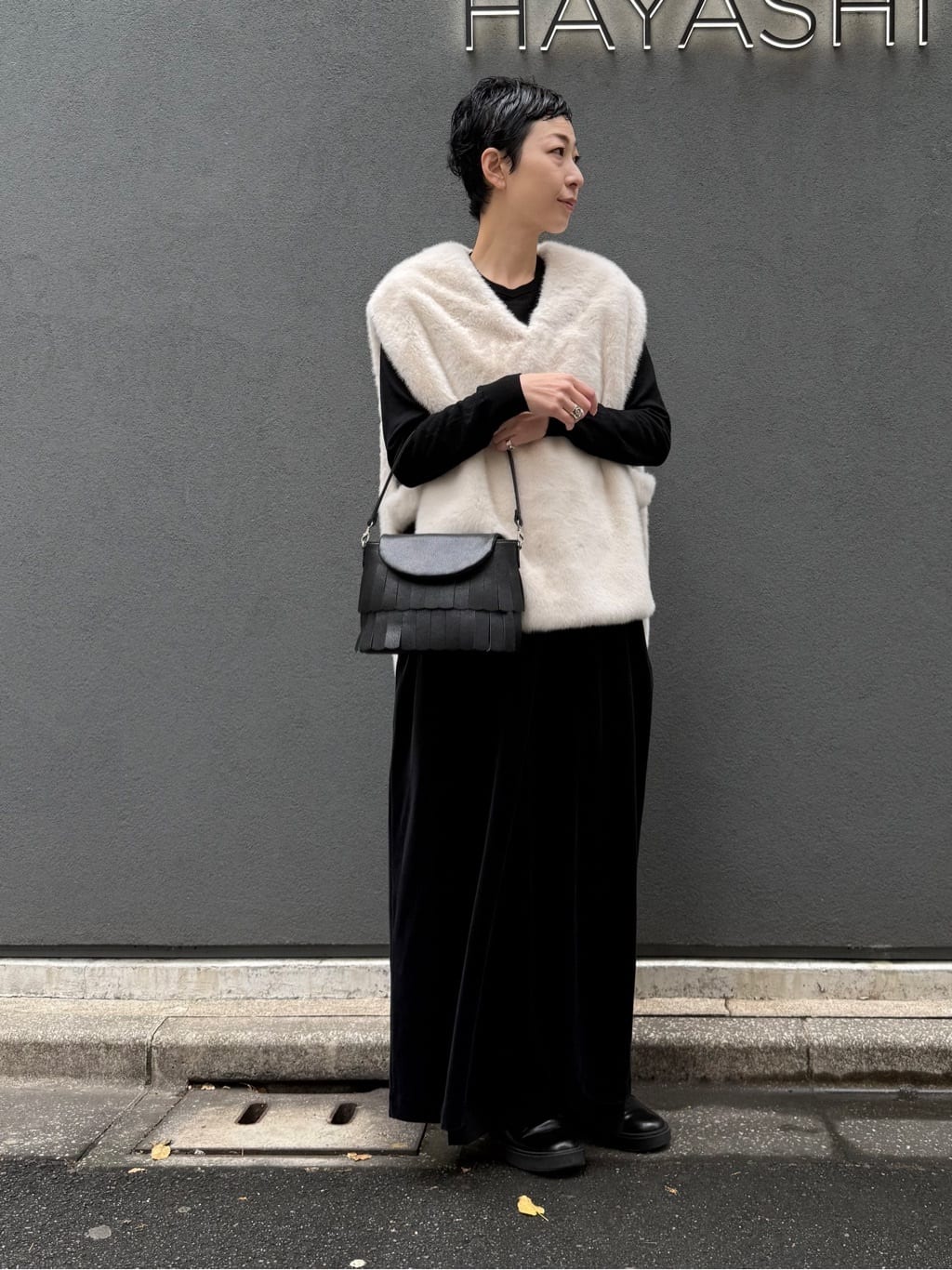 Kさんの「HIROKO HAYASHI｜FRANGIA（フランジャ）ショルダーバッグ」を使ったコーディネート