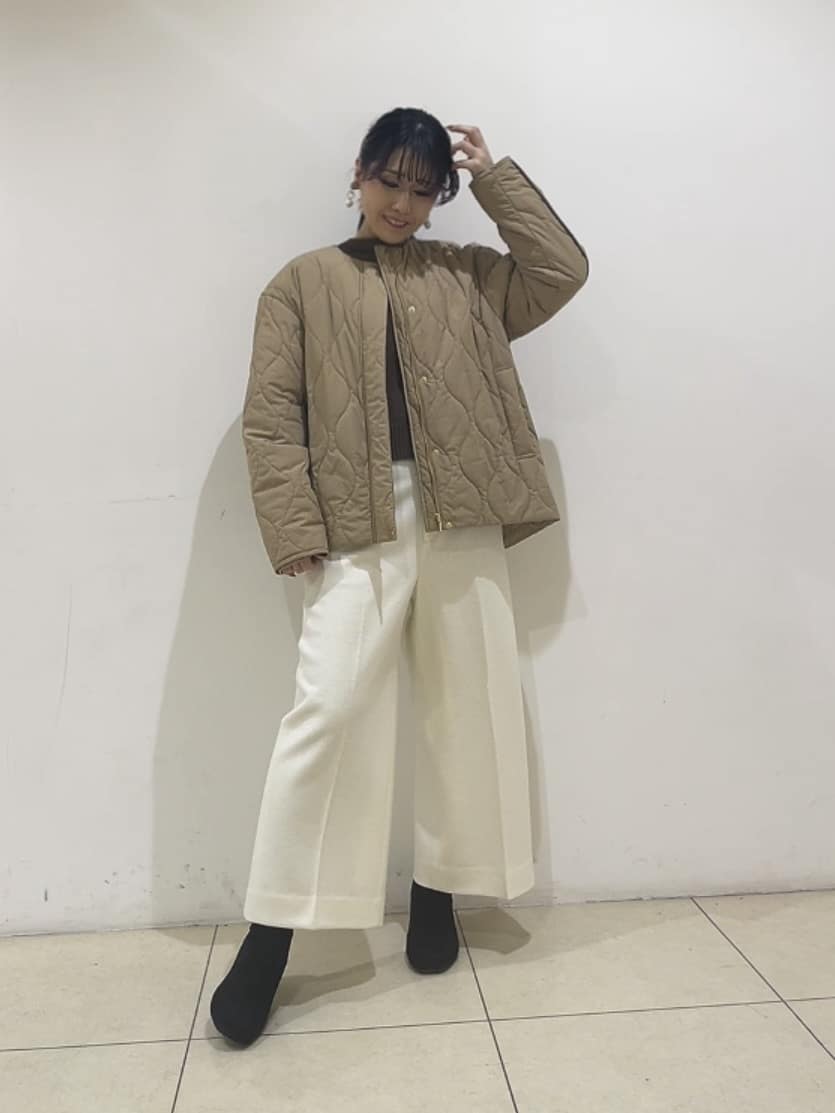 watanabeさんの「UNTITLED｜【セットアップ可/ゆったり】ウール混ラメニット」を使ったコーディネート