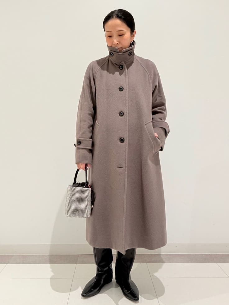MIYAKAWAさんの「DRESSTERIOR｜Super110sウールステンカラーコート」を使ったコーディネート
