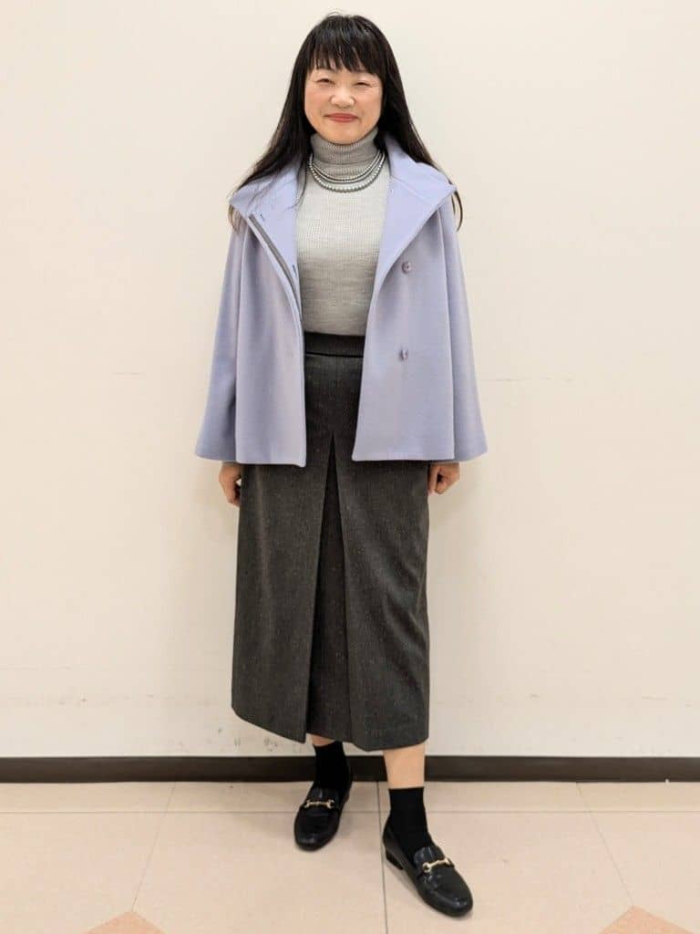 ともさんの「UNTITLED｜【着回しが効く／オンオフアウター】ウールショートコート」を使ったコーディネート