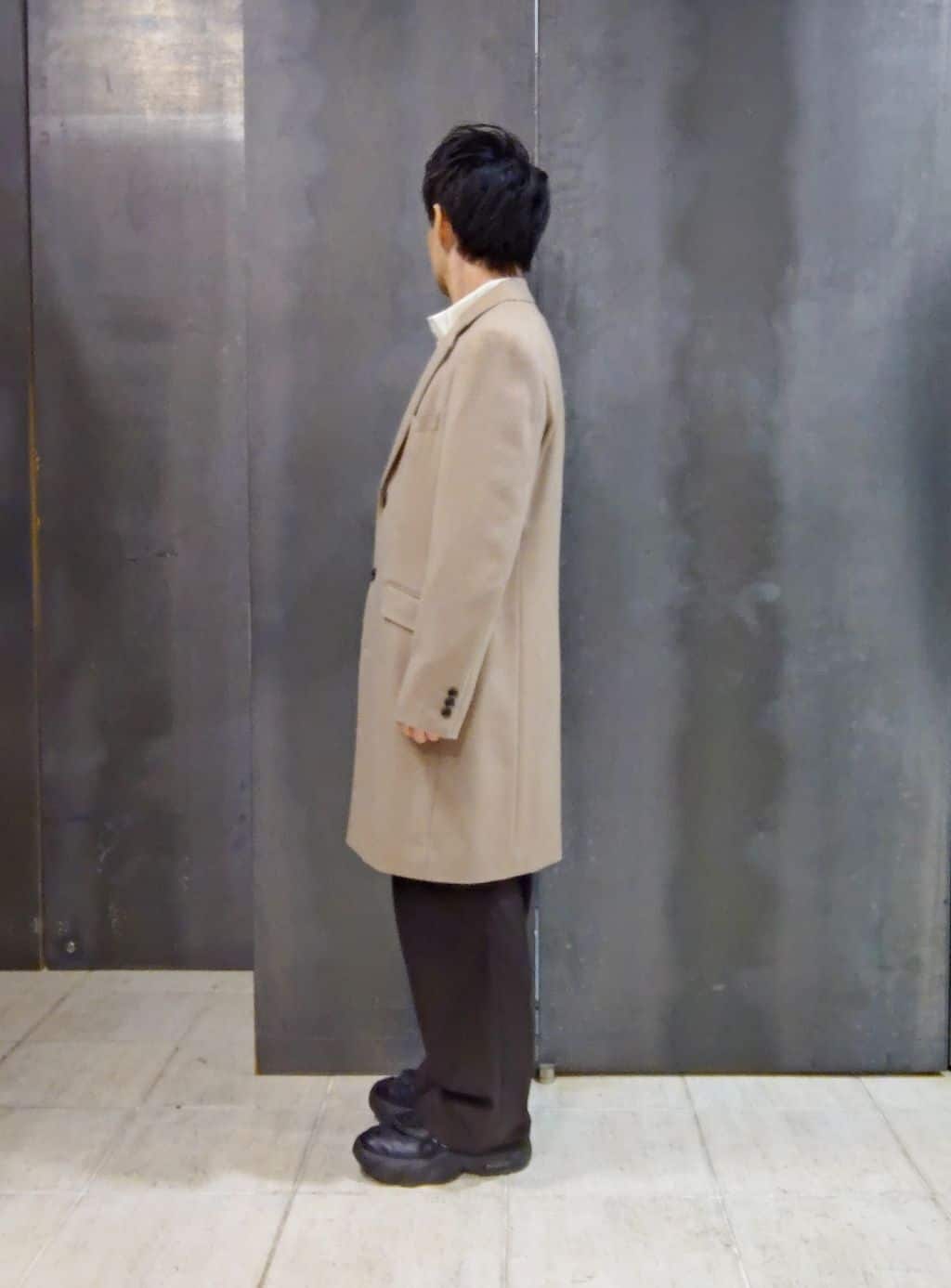 shiominさんの「TAKEO KIKUCHI｜カシミヤブレンド ビーバー調チェスターコート」を使ったコーディネート