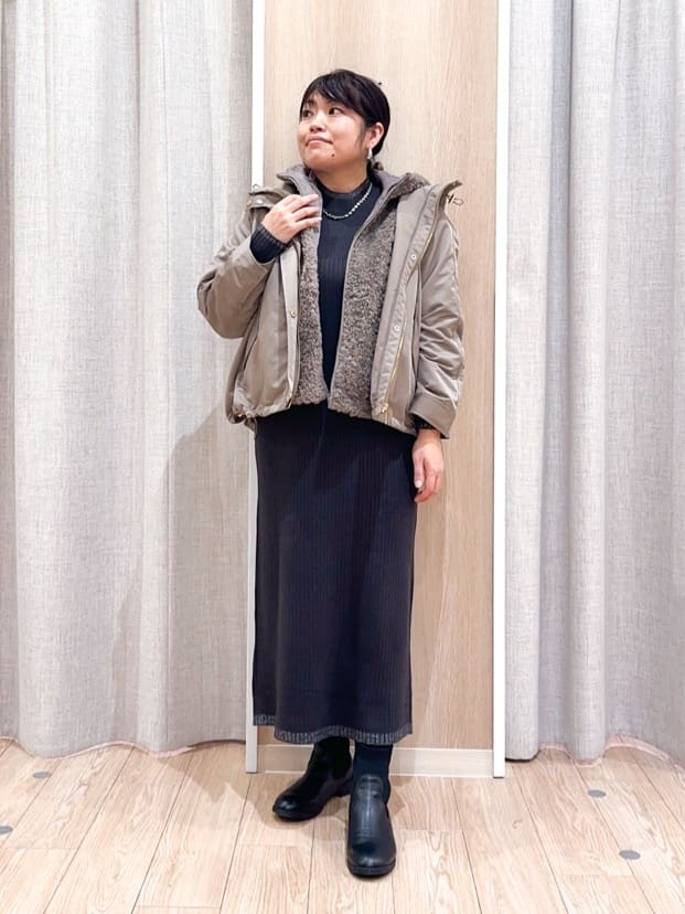 naoさんの「grove｜【名品アウター/3WAY・はっ水】ボアライナー付マウンテンパーカ」を使ったコーディネート