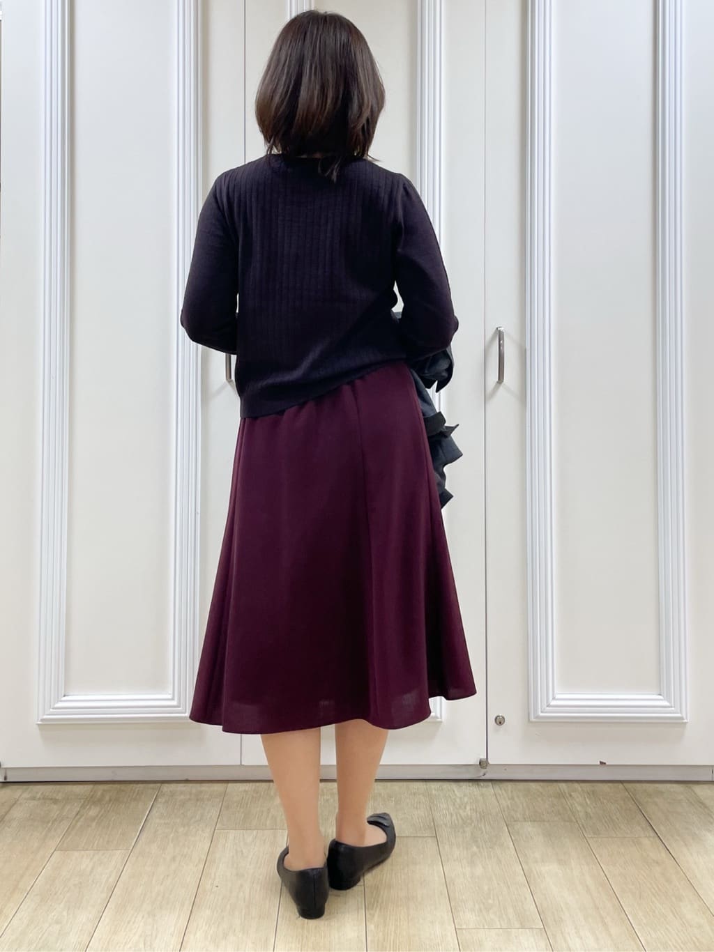 めいさんの「Reflect｜【美シルエット】ソフトマーメイドスカート」を使ったコーディネート