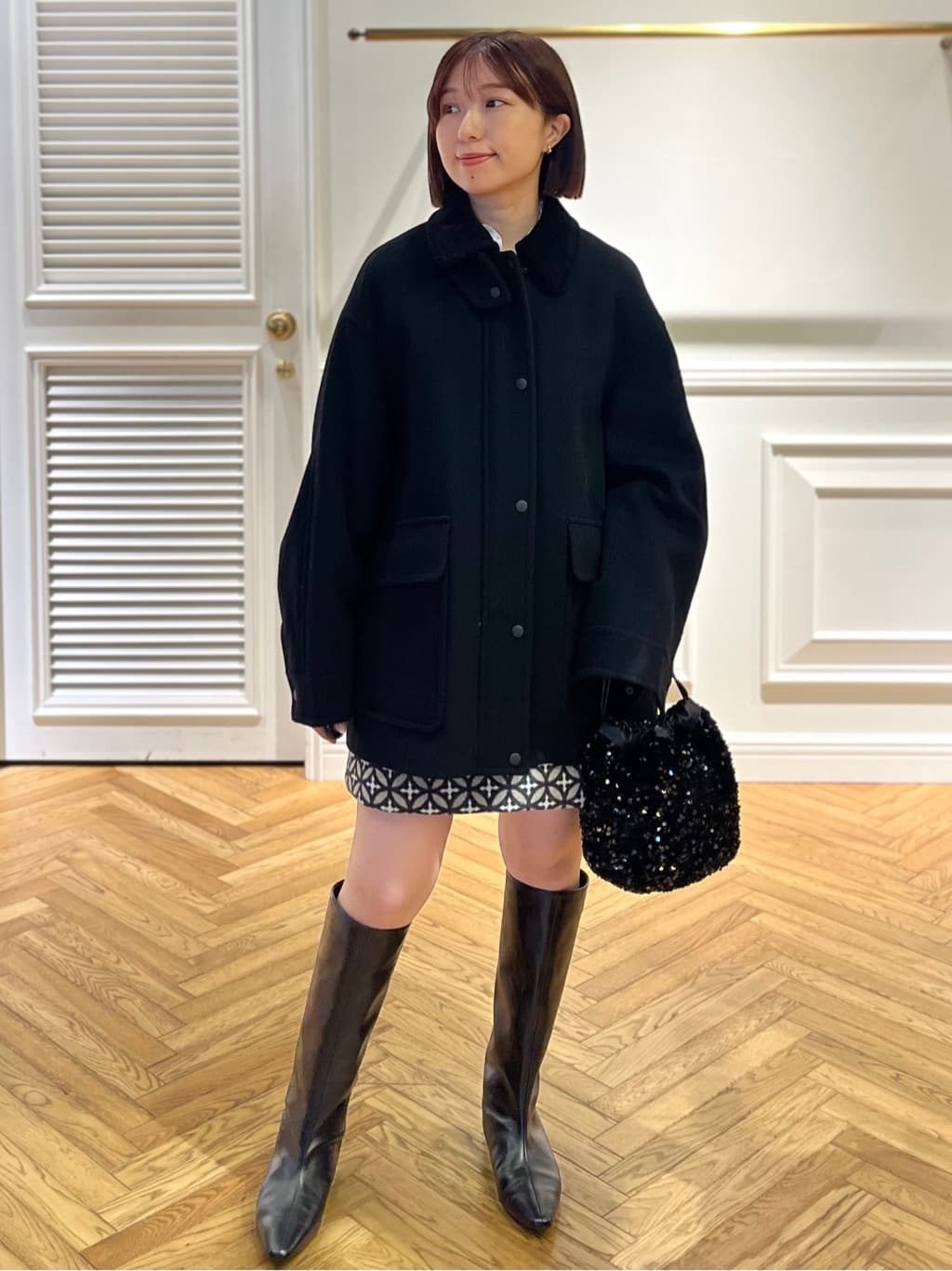 つじ まこさんの「DRESSTERIOR｜ウールハンティングブルゾン」を使ったコーディネート