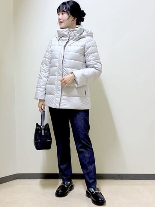  beni_gingerさんの「Reflect｜【SS-4Lサイズ】フーデッドミドルダウンコート」を使ったコーディネート
