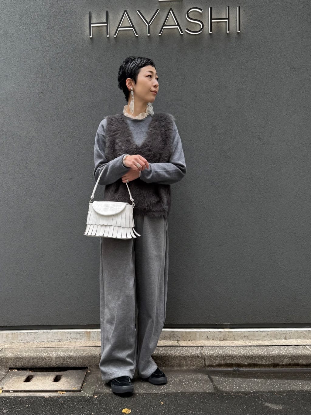 Kさんの「HIROKO HAYASHI｜FRANGIA（フランジャ）ショルダーバッグ」を使ったコーディネート