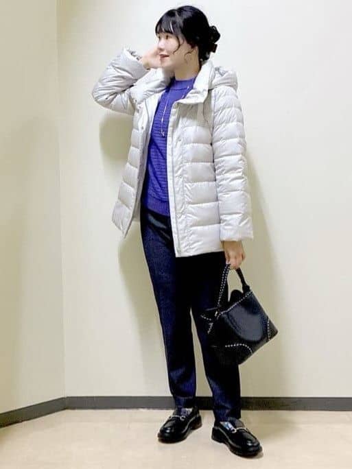  beni_gingerさんの「Reflect｜【SS-4Lサイズ】フーデッドミドルダウンコート」を使ったコーディネート