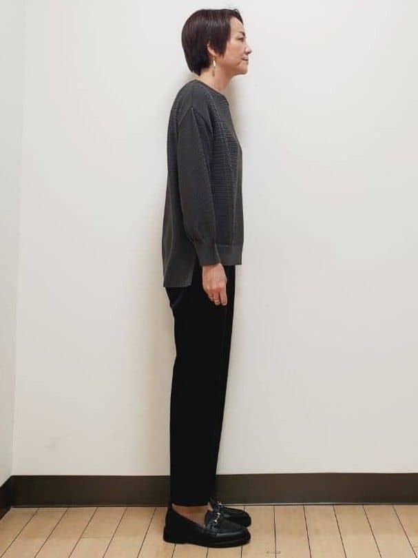 yuuさんの「Reflect｜【パンツ合わせにぴったり◎】ゆったりオフボディニット」を使ったコーディネート