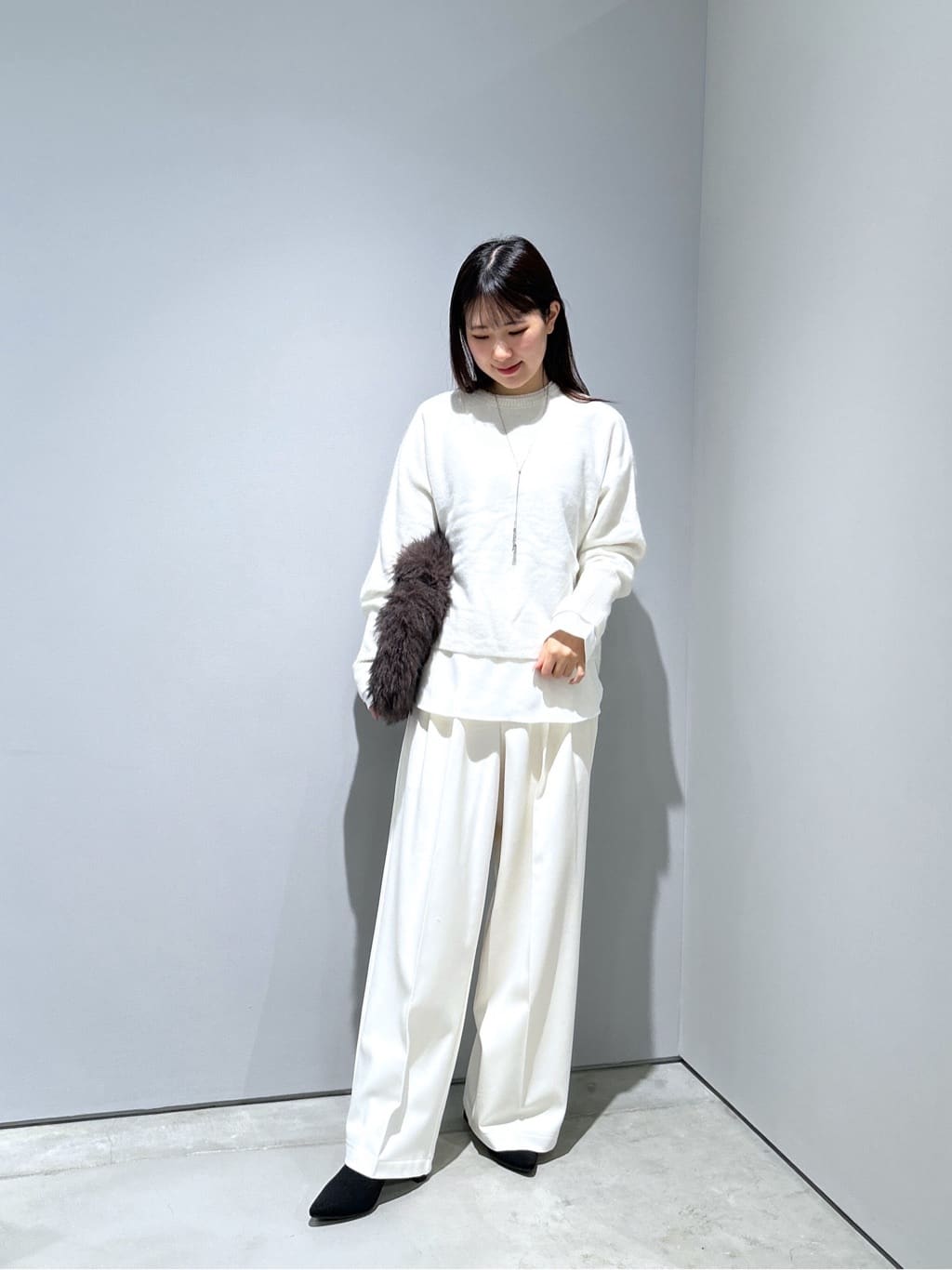 Renoさんの「INDIVI｜タッセルチェーンネックレス」を使ったコーディネート