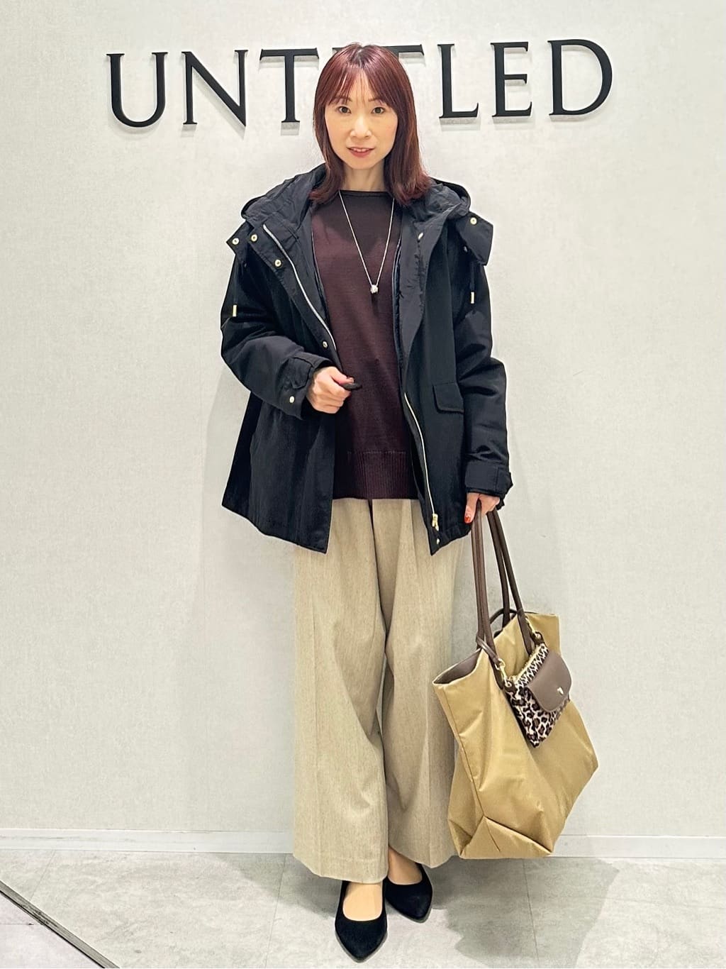 Miwaさんの「UNTITLED｜【8色展開/体型カバー】魅せるタイムレスニット」を使ったコーディネート