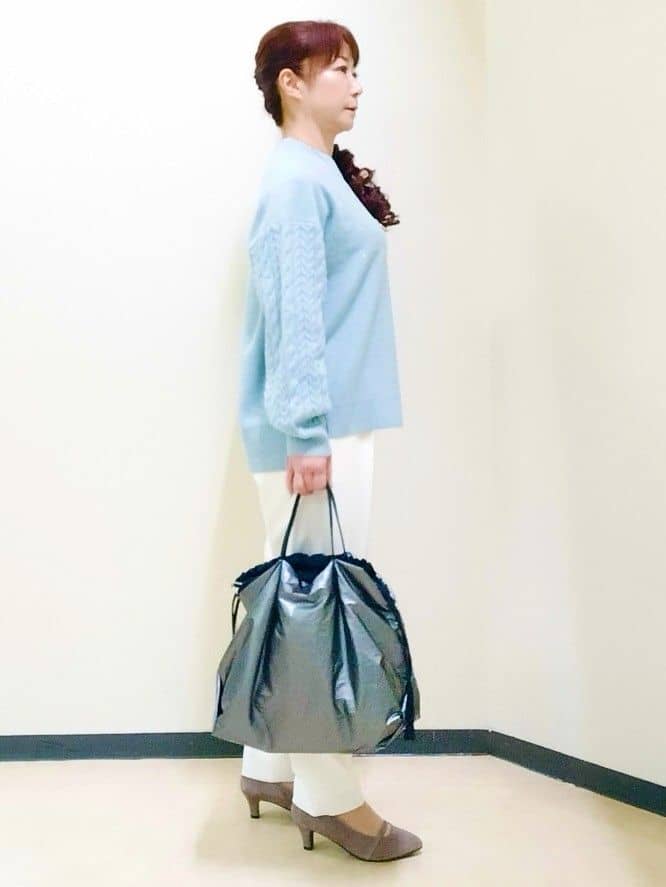 花さんの「Reflect｜【SS-4Lサイズ／ウエスト調整可】フーデッドロングダウンコート」を使ったコーディネート