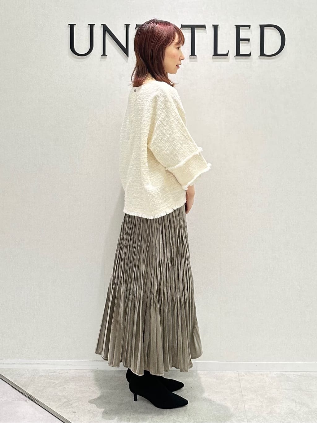 Miwaさんの「UNTITLED｜【きれいめ／体型カバー】ツイードドルマントップス」を使ったコーディネート