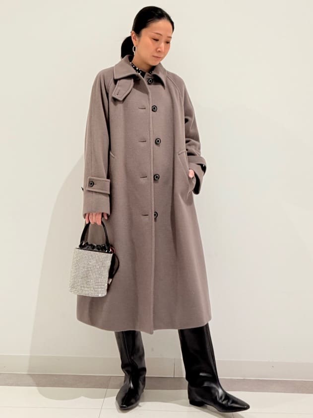MIYAKAWAさんの「DRESSTERIOR｜Super110sウールステンカラーコート」を使ったコーディネート