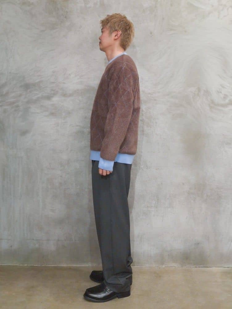 daiさんの「THE SHOP TK｜【ふんわり心地いい肌触り】　ダイヤ柄シャギーニット」を使ったコーディネート