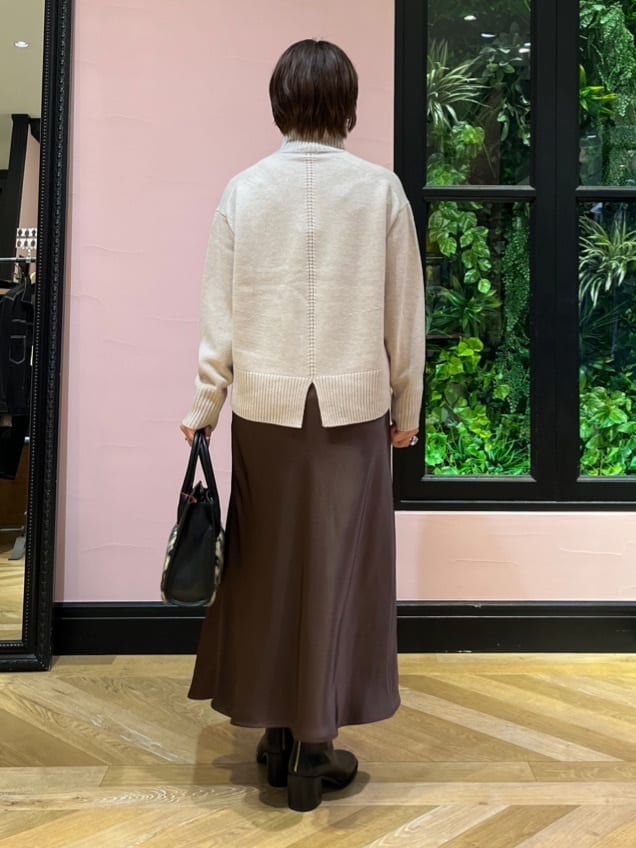 ogataさんの「DRESSTERIOR｜フェイクファーコンビリサイクルレザートートバッグ」を使ったコーディネート