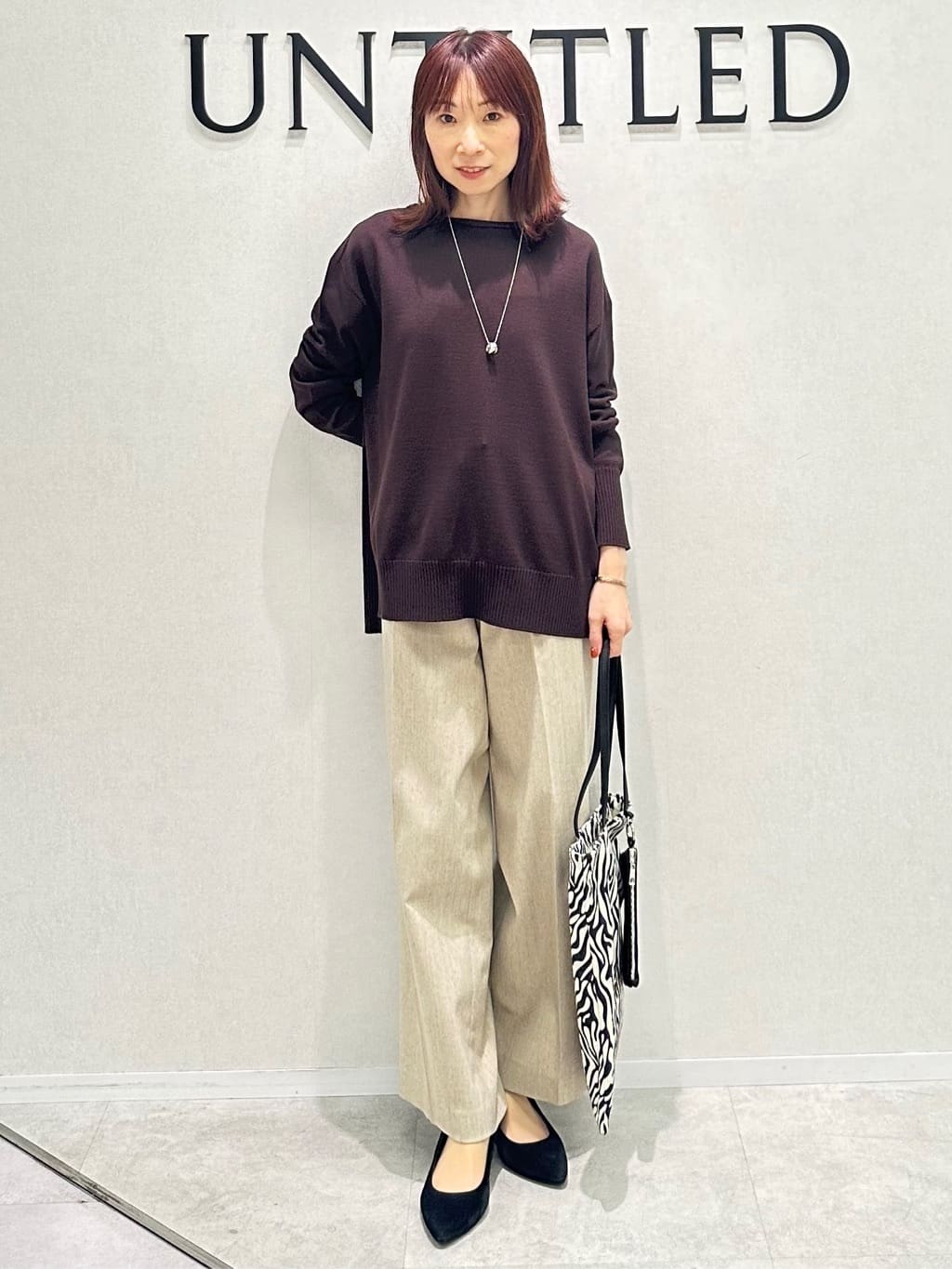 Miwaさんの「UNTITLED｜【8色展開/体型カバー】魅せるタイムレスニット」を使ったコーディネート