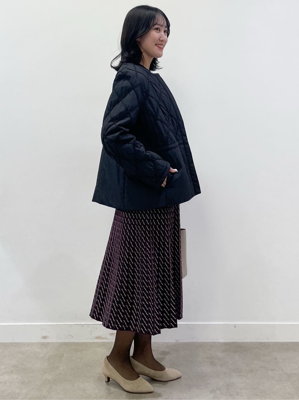 yukariさんの「Reflect｜【気軽な羽織に◎】中綿キルティングショートコート」を使ったコーディネート