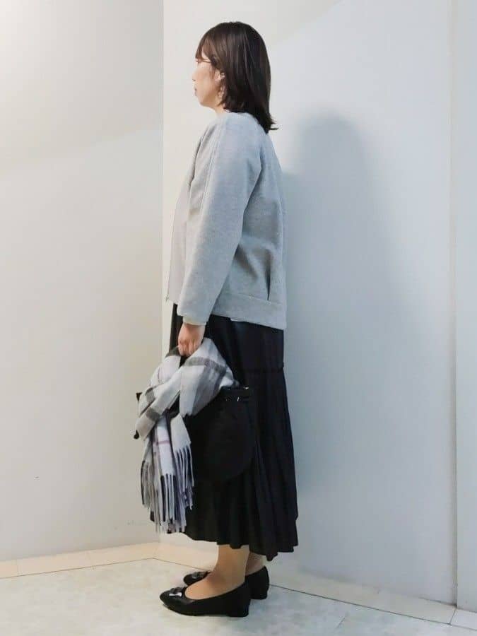 エリさんの「Reflect｜【ゆったりシルエット】ジャージメルトンコクーンジャケット」を使ったコーディネート