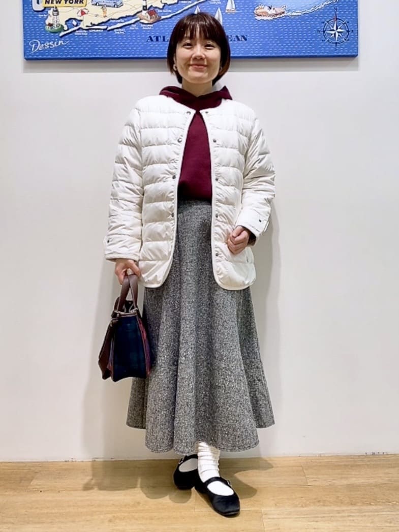 Hamaさんの「Dessin｜【撥水・2WAY】ミュラーダウンコートミドル丈」を使ったコーディネート