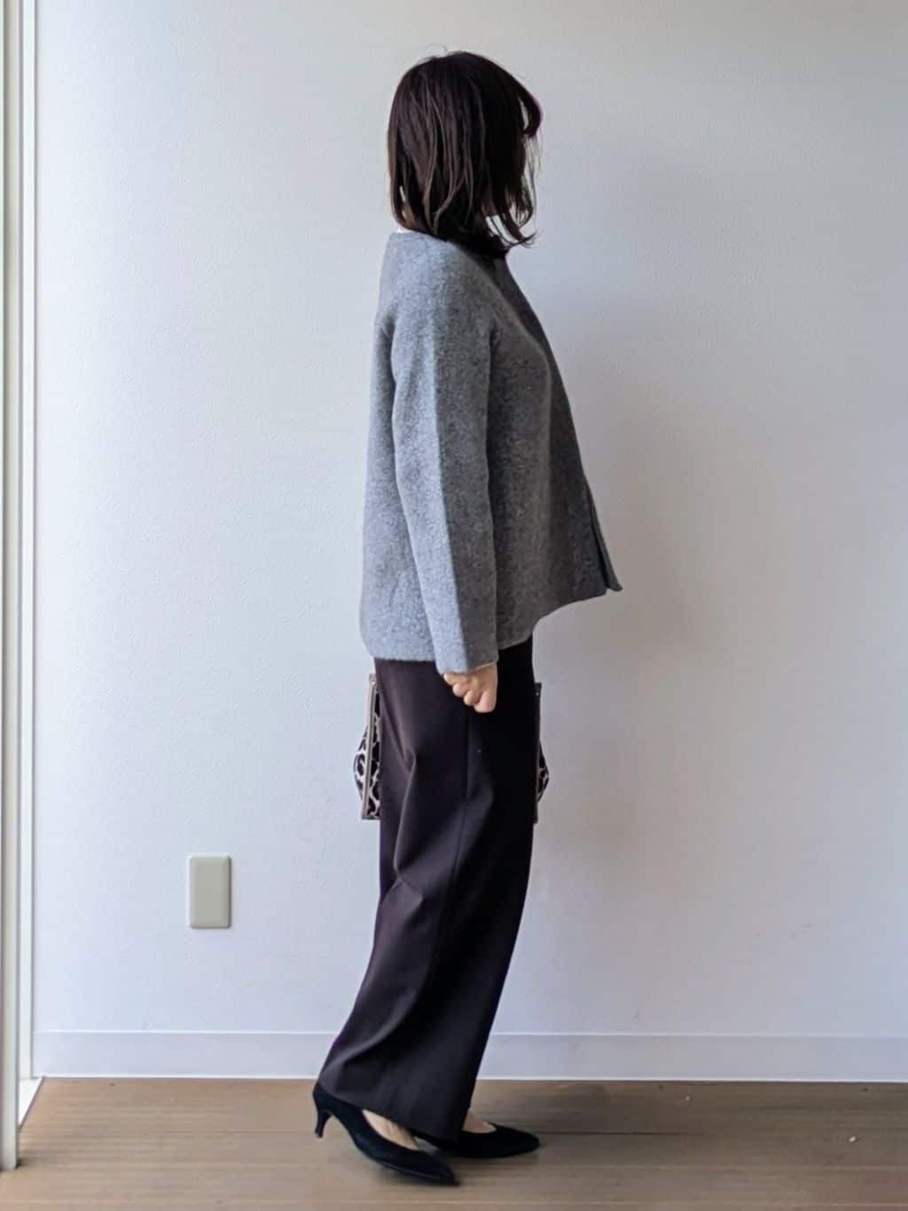 なみきさんの「UNTITLED｜【軽アウター/ミドル丈】ウールニットコーディガン」を使ったコーディネート