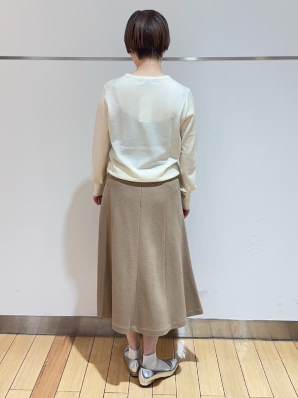 あやさんの「UNTITLED｜【アンサンブル可/洗える/ウール100%】クルーネックウールニット」を使ったコーディネート