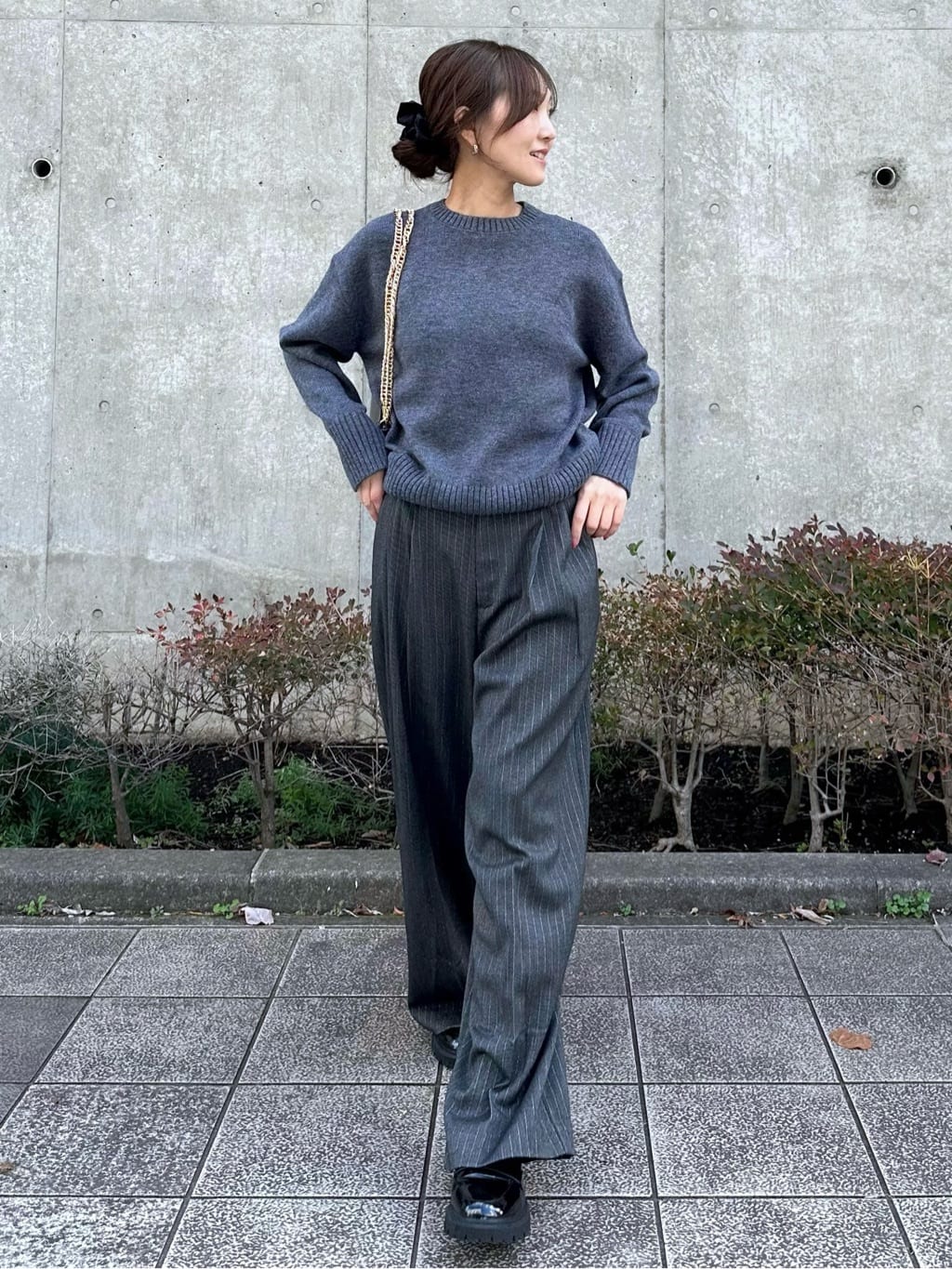 makiさんの「OPAQUE.CLIP｜カシミヤブレンドウールチェスターコート」を使ったコーディネート