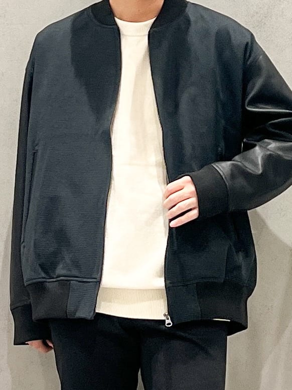 SHI-MAさんの「THE SHOP TK｜【1ランク上の大人カジュアルに】異素材コンビ リブブルゾン」を使ったコーディネート
