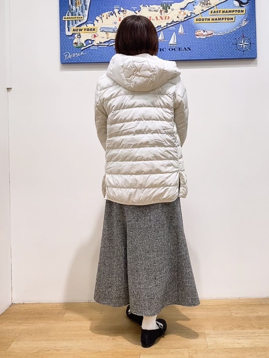 Hamaさんの「Dessin｜【撥水・2WAY】ミュラーダウンコートミドル丈」を使ったコーディネート