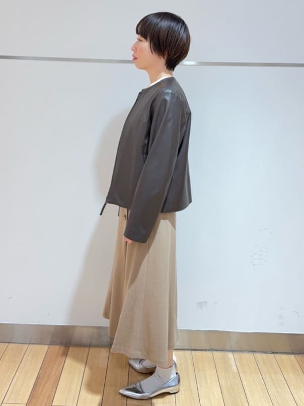 あやさんの「UNTITLED｜【アンサンブル可/洗える/ウール100%】クルーネックウールニット」を使ったコーディネート