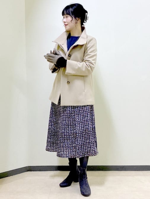  beni_gingerさんの「Reflect｜【選べる8色／スカートにもパンツにも◎】ウール混ボートネックニット」を使ったコーディネート