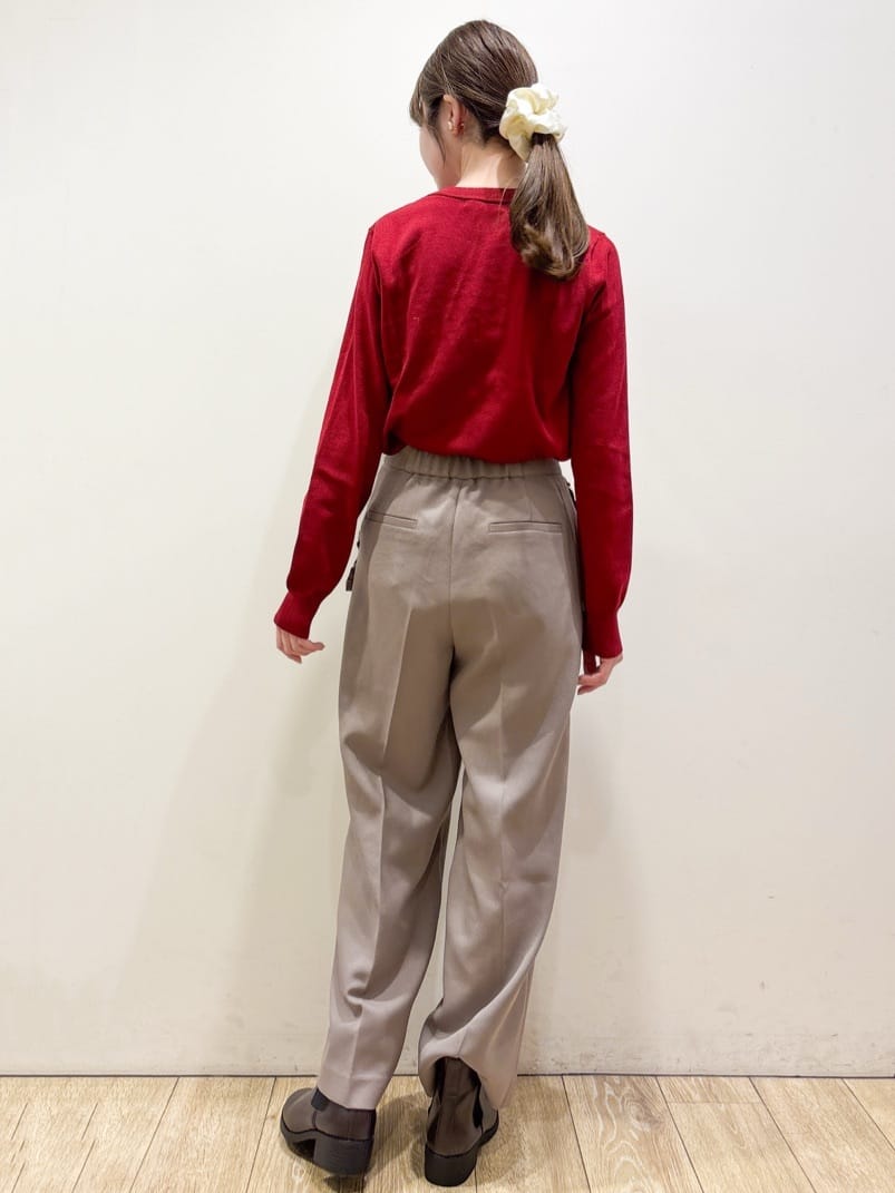 ayaさんの「index｜フリルポケットストレートパンツ【洗濯機OK／防シワ】」を使ったコーディネート