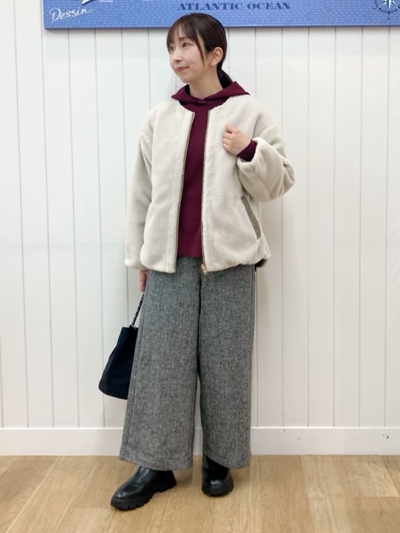 yoshiさんの「Dessin｜【2WAY】リバーシブルタフタボアアウター」を使ったコーディネート