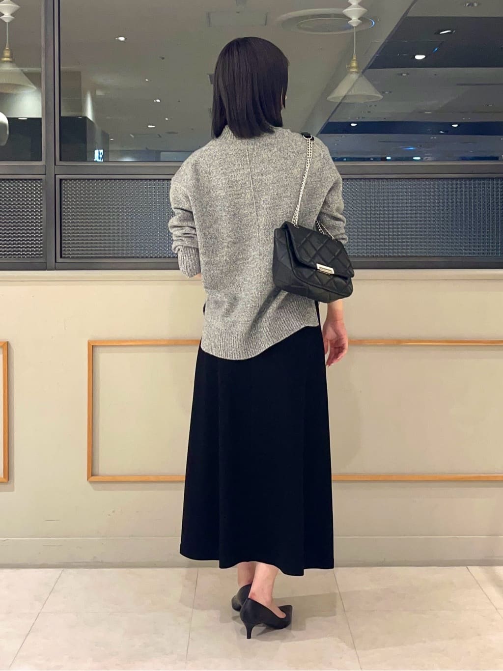 kumiさんの「INDIVI｜【SETUP可能／洗える／UVケア】ライトジャージ セミフレアスカート」を使ったコーディネート