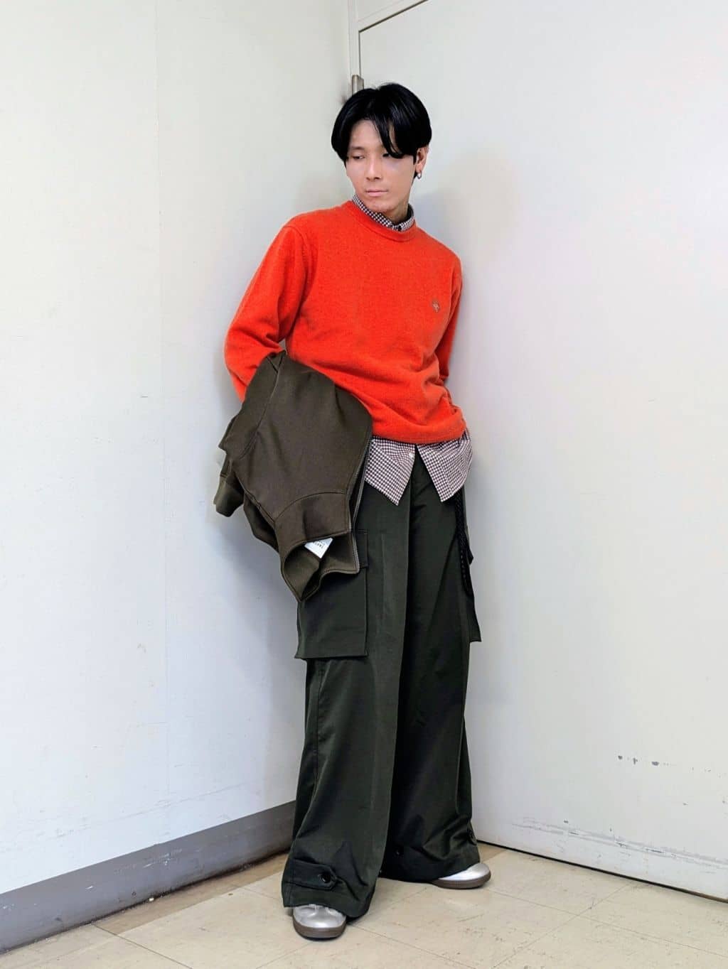 ryoさんの「TAKEO KIKUCHI｜【JUST ONE LAYER】ダウンファブリック ジップアップ リブ ブルゾン」を使ったコーディネート