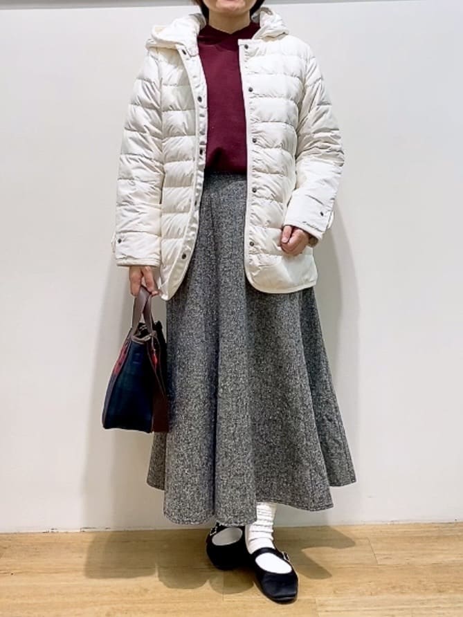 Hamaさんの「Dessin｜【撥水・2WAY】ミュラーダウンコートミドル丈」を使ったコーディネート