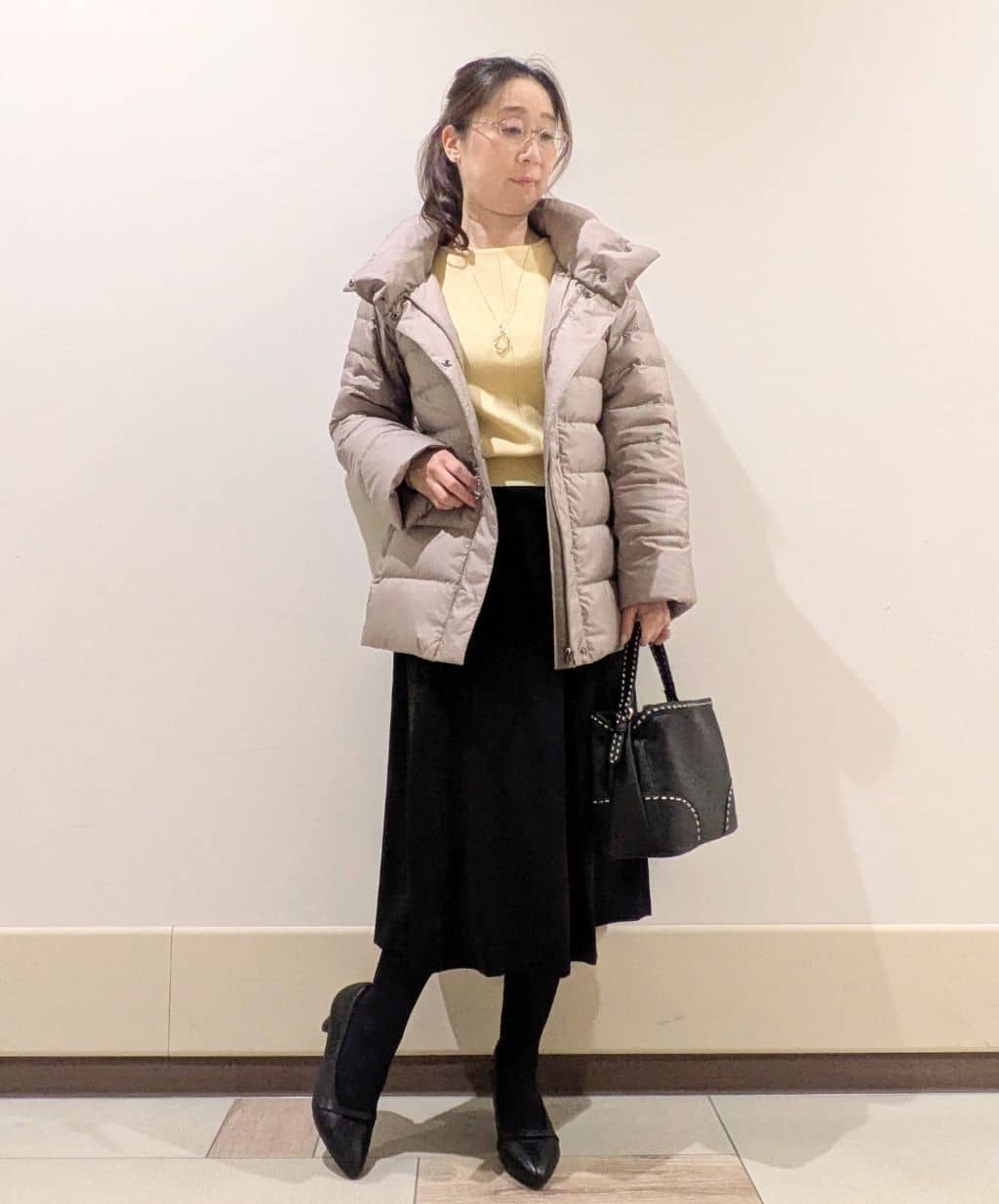 imamiさんの「Reflect｜【SS-4Lサイズ】フーデッドミドルダウンコート」を使ったコーディネート