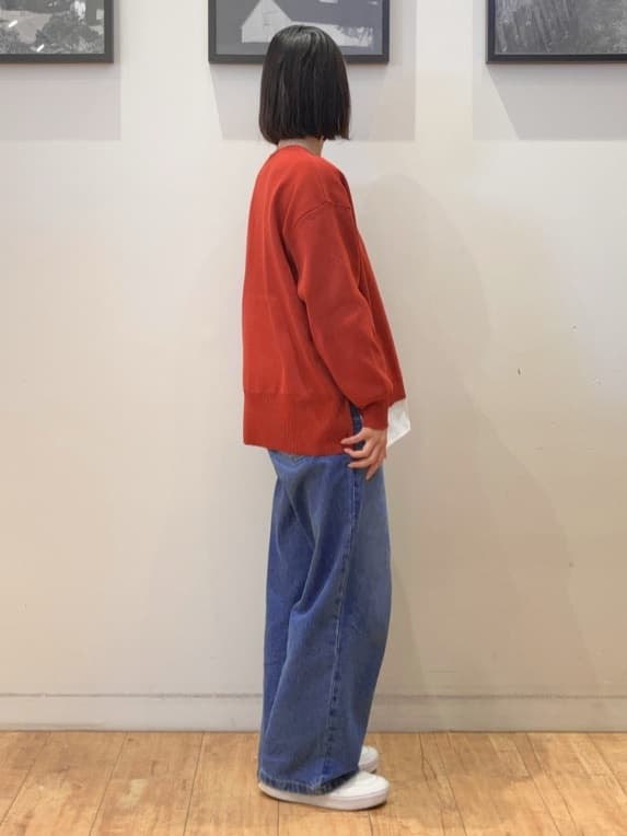 momoharuさんの「SHOO･LA･RUE｜【S-LL/洗える】一枚で簡単こなれ見え スポンディッシュ 裾レイヤード風ニット【CIRCRIC】」を使ったコーディネート