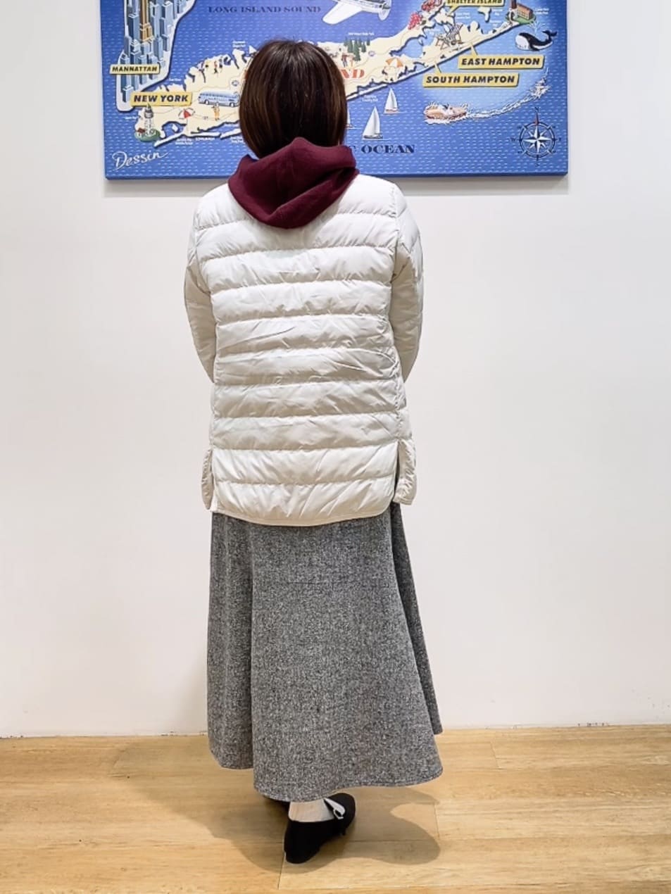 Hamaさんの「Dessin｜【撥水・2WAY】ミュラーダウンコートミドル丈」を使ったコーディネート
