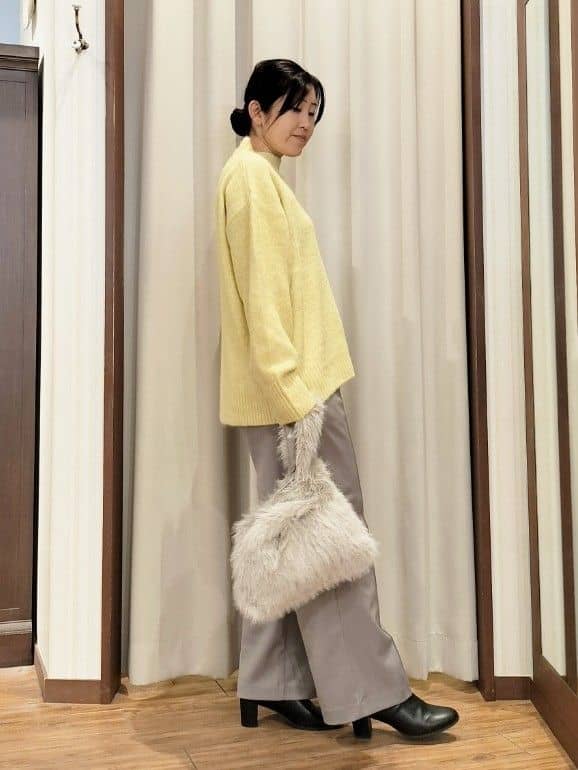chami さんの「SHOO･LA･RUE｜【洗濯機可/S-LL】インせず着られる ふわふわハイネックニット」を使ったコーディネート