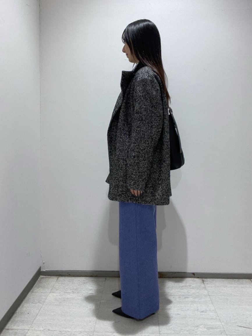 meiさんの「INDIVI｜【褒められパンツ／ウール混】ウォームウール ワイドパンツ」を使ったコーディネート