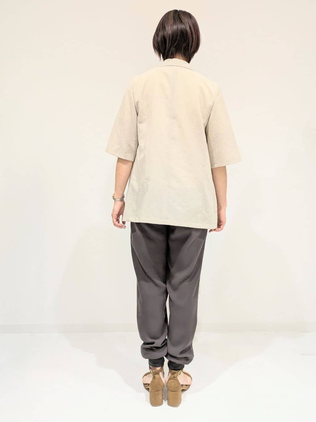 yukariさんの「UNTITLED｜【吸水速乾/洗える】ハーフスリーブジャケット」を使ったコーディネート