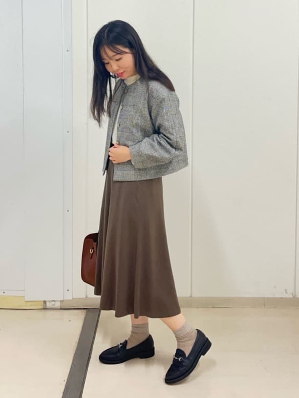 Rihoさんの「Reflect｜【着映え◎／アームホールゆったり】グレンチェックジャコット」を使ったコーディネート